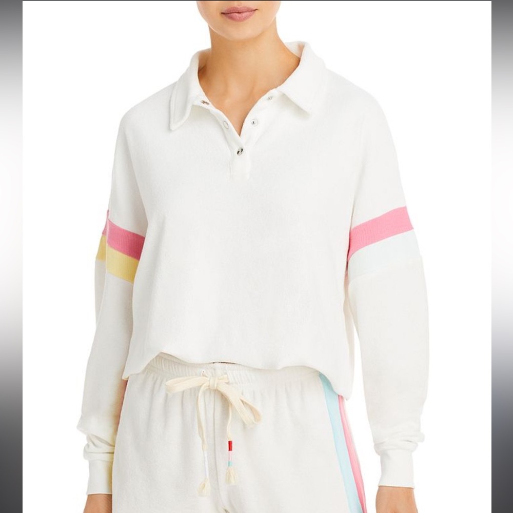 WILDFOX Candy Stripe Miami Polo Shirt